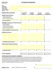 Free Download PDF Books, Construction Service Work Invoice Template