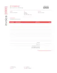 Blank Contractor Invoices Template