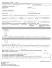 Free Contractor Invoice Form Sample Template