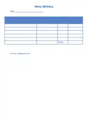 Free Download PDF Books, Heating Contractor Invoice Template