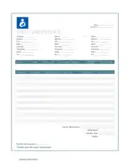 Free Download PDF Books, Daycare Monthly Invoice Template