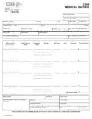 Free Download PDF Books, Medical Services Invoice Template