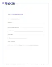 Sales Commission Invoice Free Template