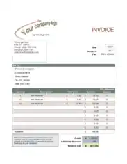 Sales Invoice.xlsx Template