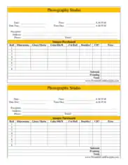 Free Download PDF Books, Photography Invoice Template