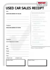 Free Download PDF Books, Used Car Sale Invoice Template