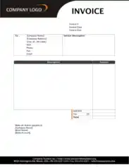 Free Service Invoice Download Template