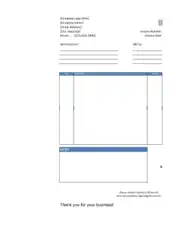 Free Download PDF Books, service invoice template Excel Template