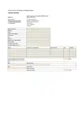 Travel Invoice Format Template