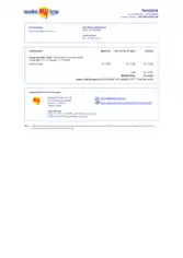 Travel Ticket Invoice Template