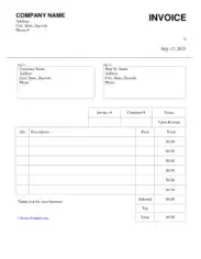 Free Download PDF Books, Vehicle Hire Invoice Template