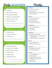 Free Download PDF Books, Household Chore Chart Sample Template