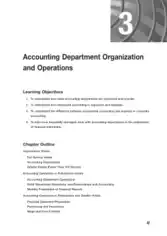 Accounting Department Organization Chart Template