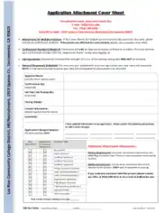 Appliaction Fax Cover Sheet For CV Template