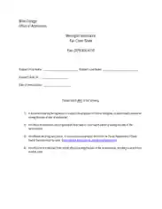Fax Cover Sheet For CV Free Template