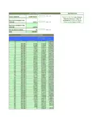 Emi Amortization Calculator Chart Sample Template