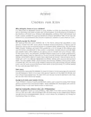 Free Download PDF Books, Kids Chore Chart Template