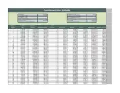 Free Download PDF Books, Loan Amortization Schedule Chart Template