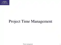 Free Download PDF Books, Project Time Management Chart Template