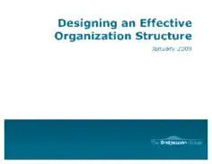 Free Download PDF Books, Designing an Effective Organization Structure Template