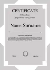 Free Download PDF Books, Certificate of Excellence Sample Template