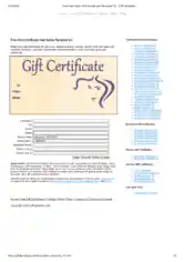 Free Download PDF Books, Hair Salon Gift Certificate Template