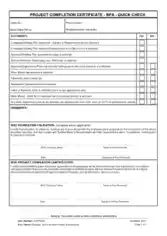 Project Completion Certificate in PDF Template