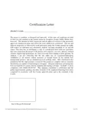 Project Completion Certificate Letter Template