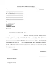 Bonafide Certificate Request Letter Format Template