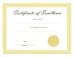 Printable Blank Certificate Template