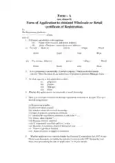 Free Download PDF Books, Retail Certificate of Registration Form Template