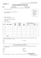 Teaching Experience Certificate Template