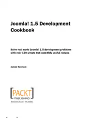 Free Download PDF Books, Joomla 1.5 Development Cookbook, Joomla Ecommerce Template Book