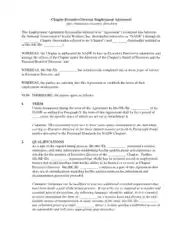 Free Download PDF Books, Draft Executive Director Employment Agreement Template