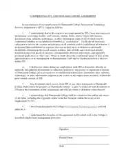Free Download PDF Books, Employment Confidentiality and Non Disclosure Agreement Template