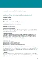 Free Download PDF Books, Employment Contract Agreement Sample Template