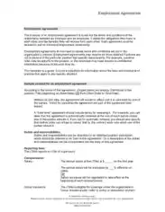 Formal Employment Agreement Template