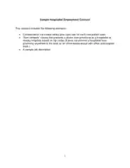 Hospitalist Employment Contract Agreement Template