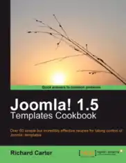 Joomla 1.5 Templates Cookbook, Joomla Ecommerce Template Book