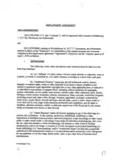 Free Download PDF Books, Sample Registered Employment Agreement Template