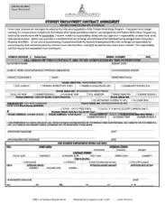 Student Employment Contract Agreement Template