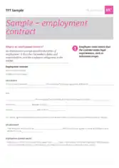 Free Download PDF Books, Employment Contract Service Agreement Template