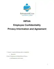 Free Download PDF Books, Employee Confidentiality Privacy Agreement Template