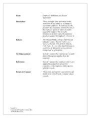Sample Employment Release Agreement Template