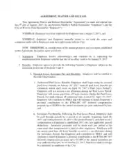 Sample Separation Agreement, Waiver And Release Template