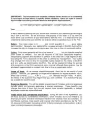 Termination of Employment Agreement Letter Template