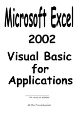 Microsoft Excel 2002 Vba, Excel Formulas Tutorial