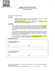 Free Download PDF Books, Agency Contract with Client Agreement Template
