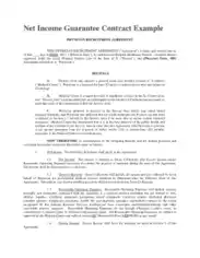 Free Download PDF Books, Physician Net Income Guarantee Contract Example Agreement Template