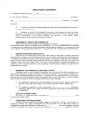 Free Download PDF Books, Employment Agreement for Real Estate Template